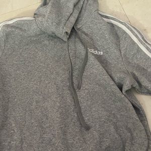 Adidas gray hoodie size large